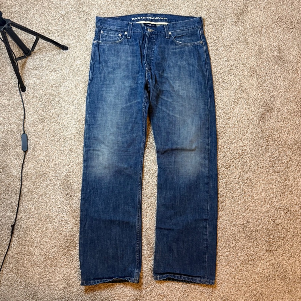 Levi's 539 Vintage Straight Jeans Mens 34 Blue Medium Wash Denim Pants